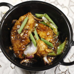 Dry Chilly Fish  (4 pcs)